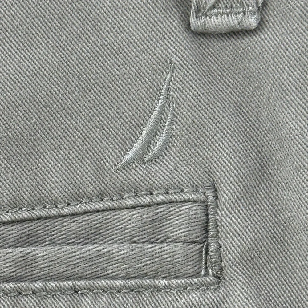Nautica Men's Flex Classic Fit Pants Wrinkle‎ Resistant Chino 33x32 Olive